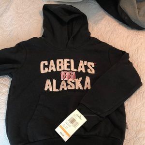 Brand new Boys size S Cabelas Hoodie